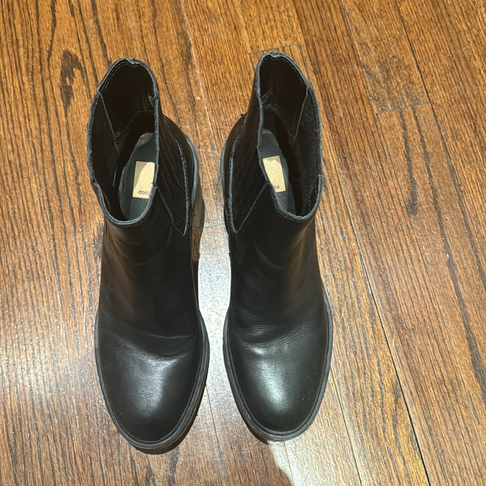 Dolce Vita Heeled Black Booties - Picture 5 of 6